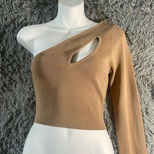 Nude/Brown Crop Top😍